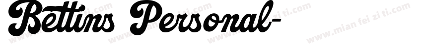 Bettins Personal字体转换